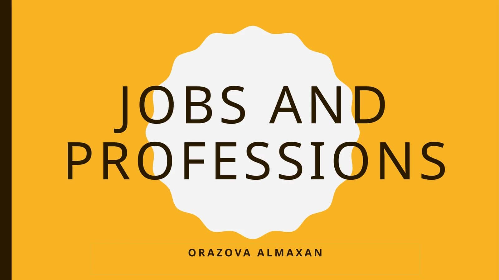 Jobs and professions