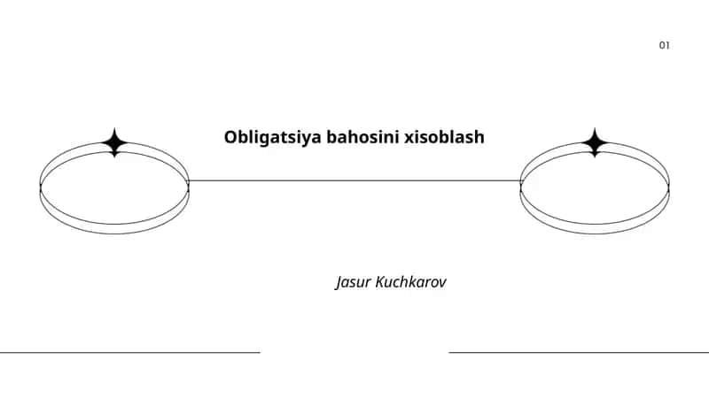Obligatsiya bahosini xisoblash