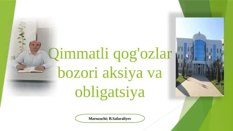 Qimmatliqog'ozlarbozorialsiyavaobligatsiyaturlari
