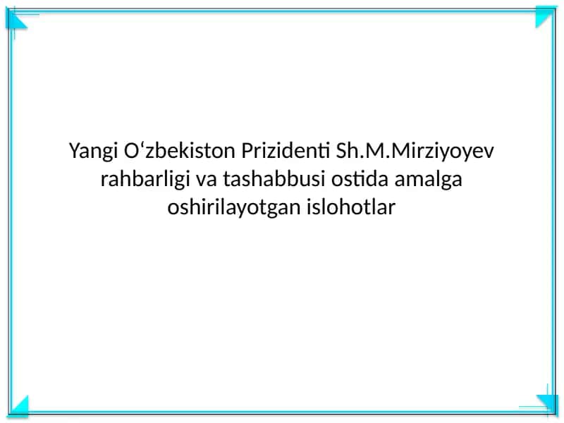 Kelajakka yoʻnaltirilgan strategik maqsadlar