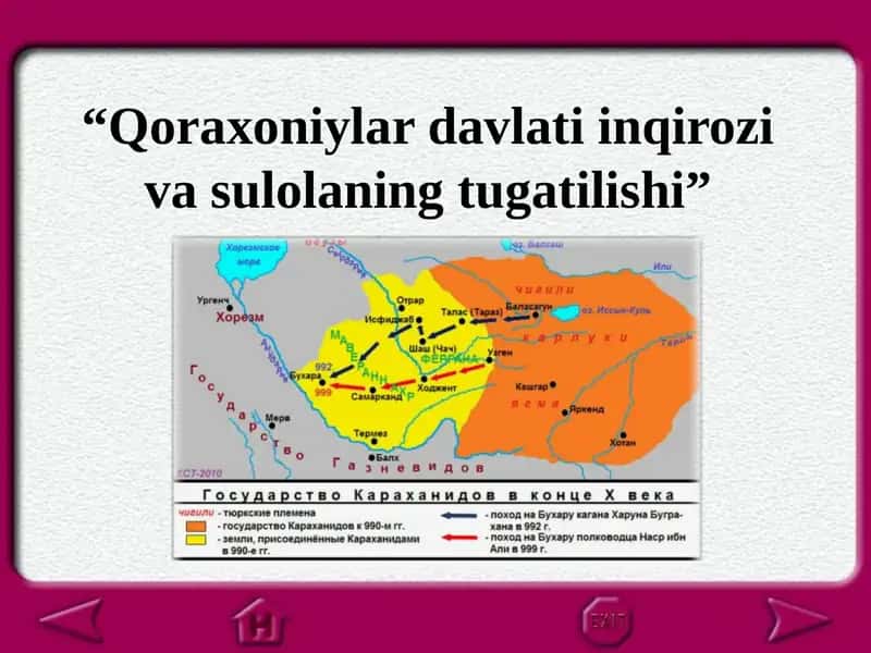 Qoraxoniylardavlati inqirozi va sulolani tug'atilishi