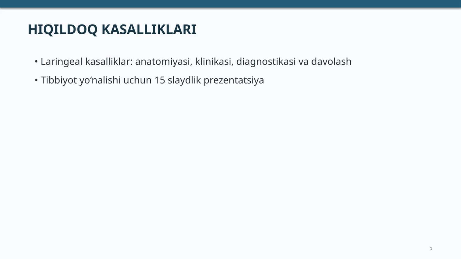 HIQILDOQ KASALLIKLARI