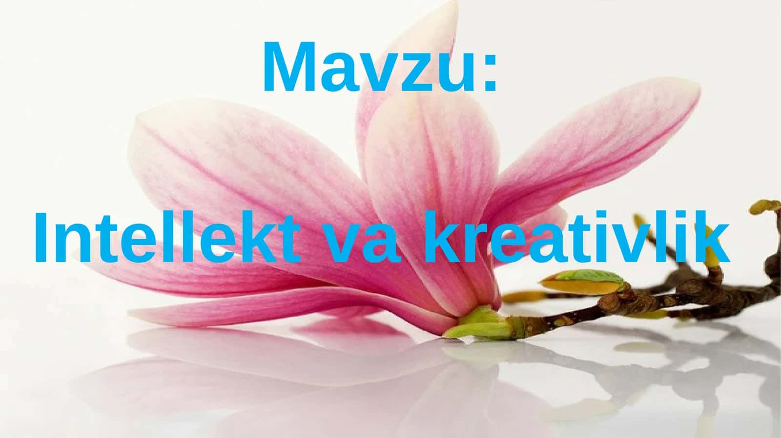 Intellekt va Kreativlik