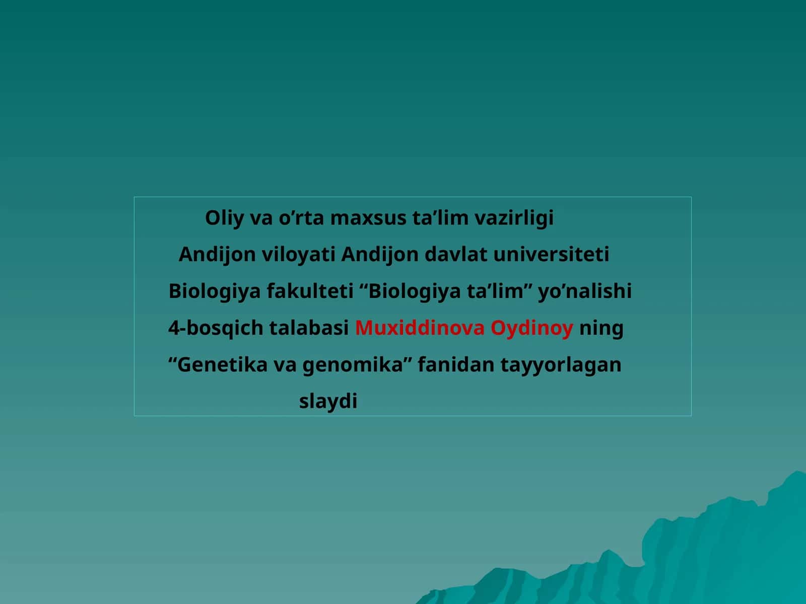 Genlarning birikkan holda irsiylanishi. Xromosoma nazariyasi