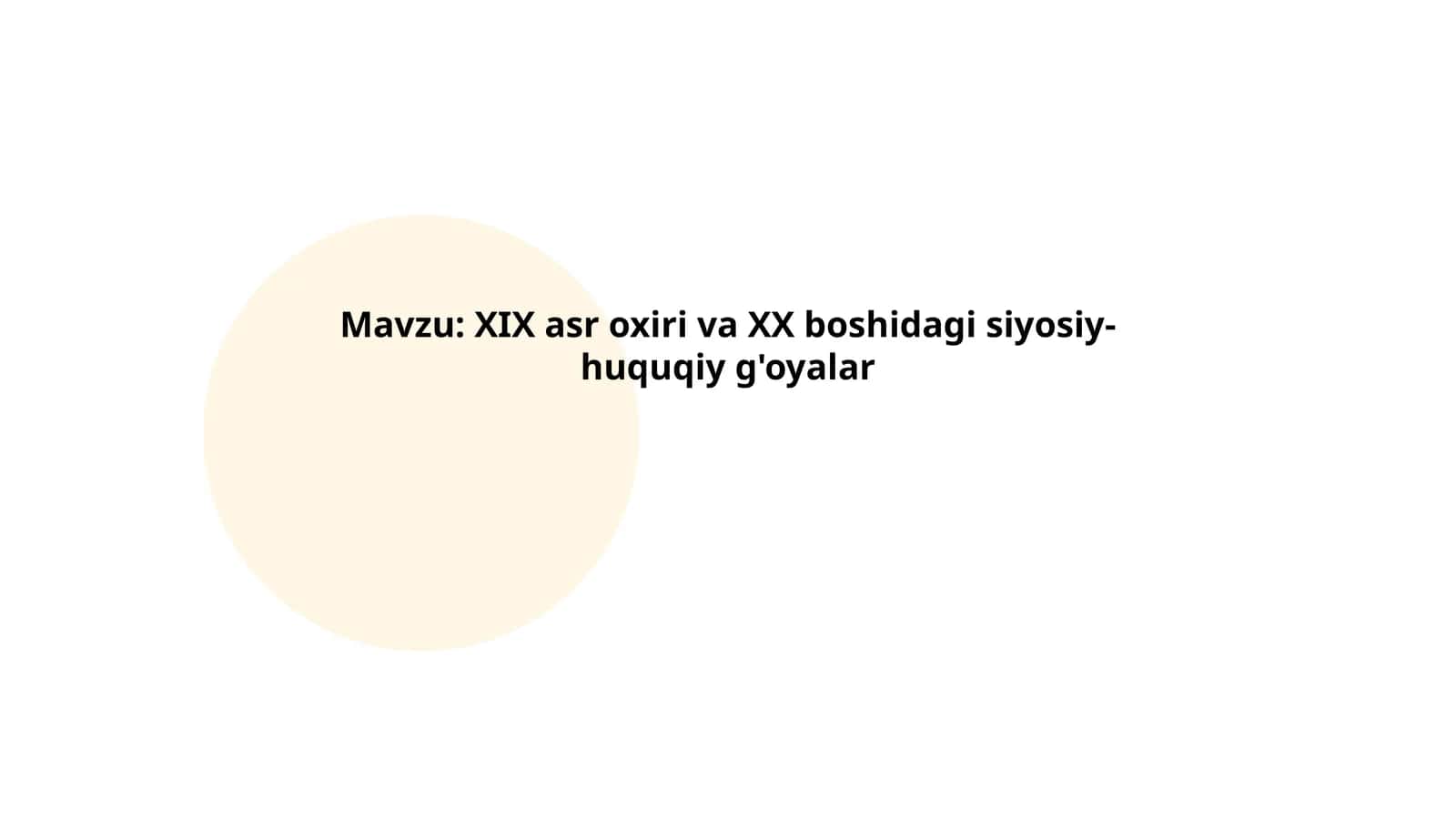 Hukumat va davlat tuzilmasi islohoti