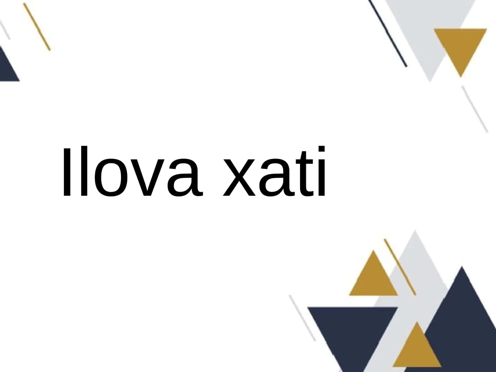 Ilova xati