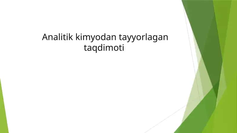 II analitik guruh kationlarining umumiy tavsifi va guruh reagent ta’siri