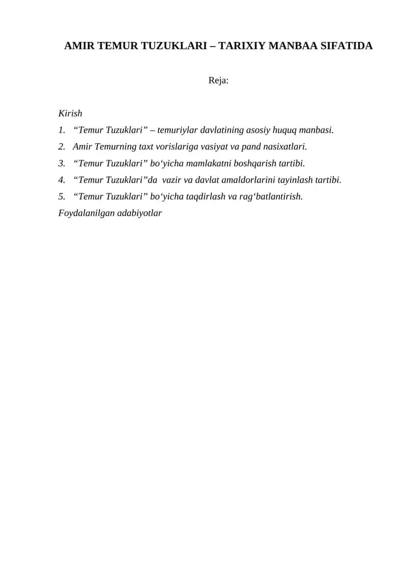 Temur Tuzuklari