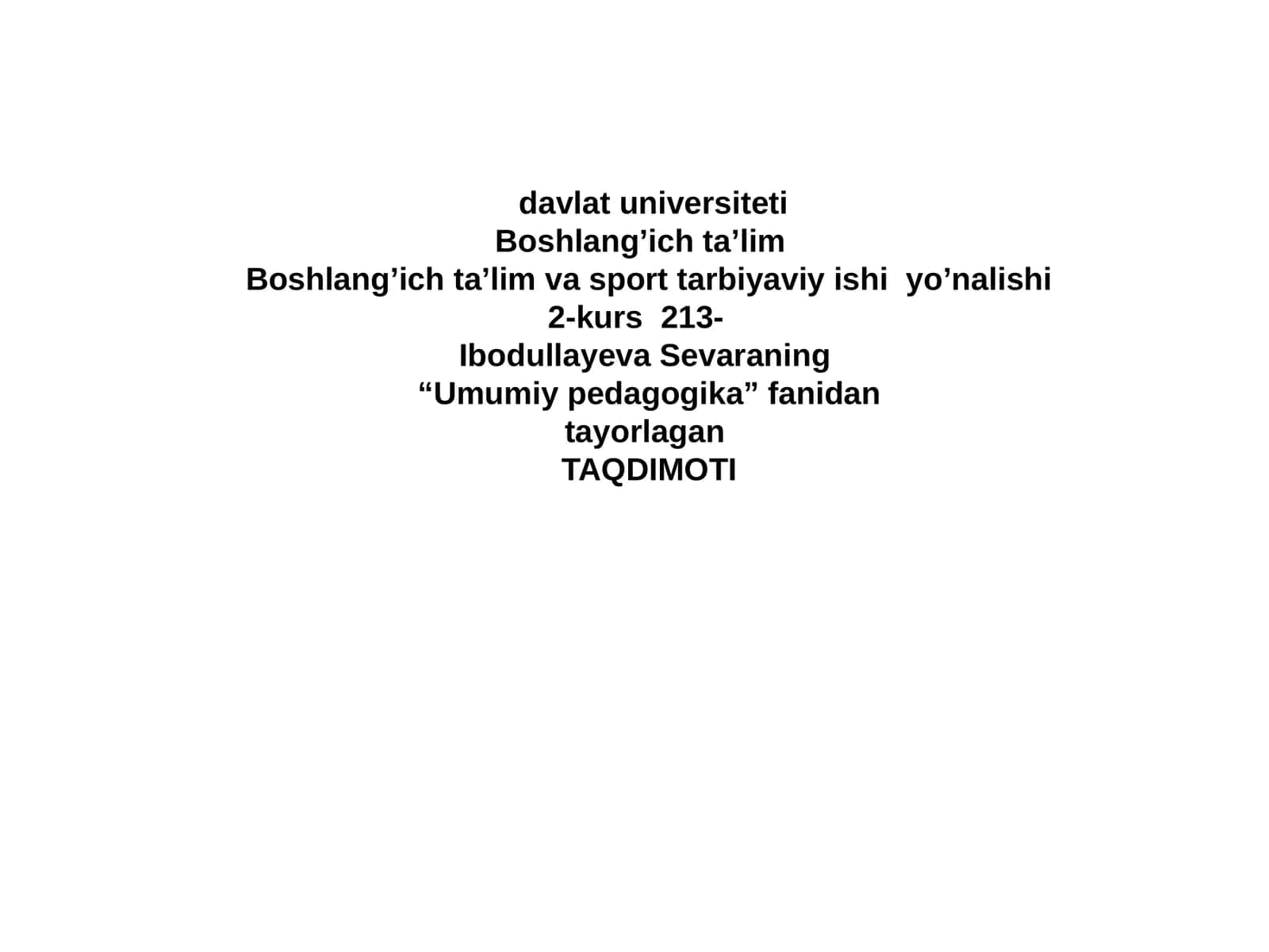 Jahon adabiyoti pedagogikasining rivojlanishi