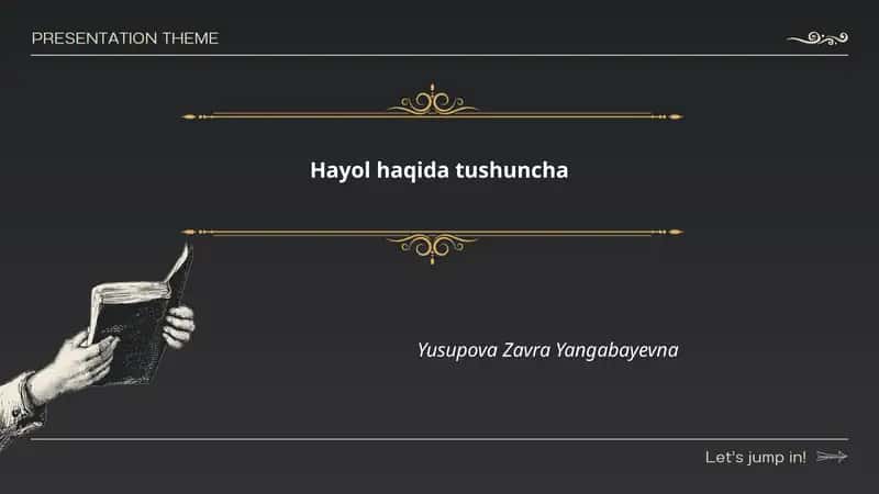 Hayol haqida tushuncha