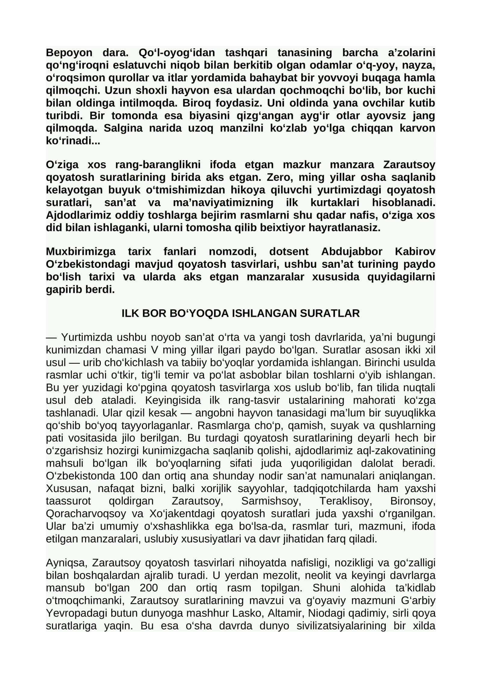 Zarautsoy qoyatosh suratlari