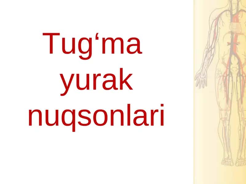 Tug‘mayurak nuqsonlari