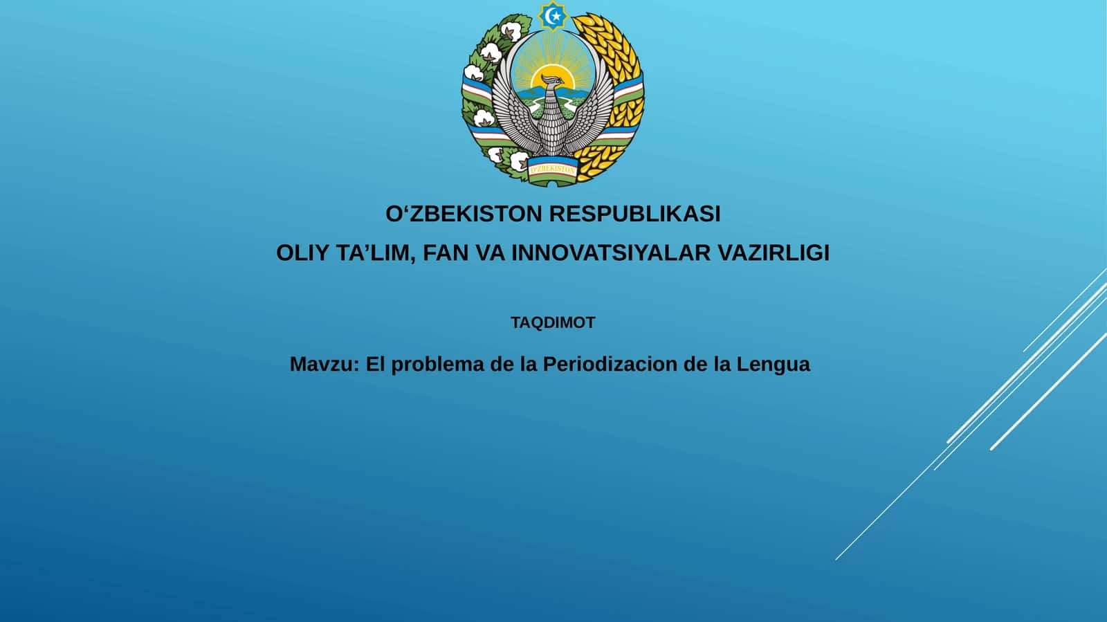 El problemade la Periodizacion de la Lengua