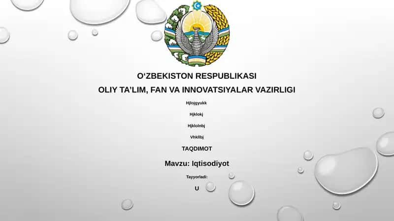 Iqtisodiyotning Asosiy Tamoyillari va Tizimlari