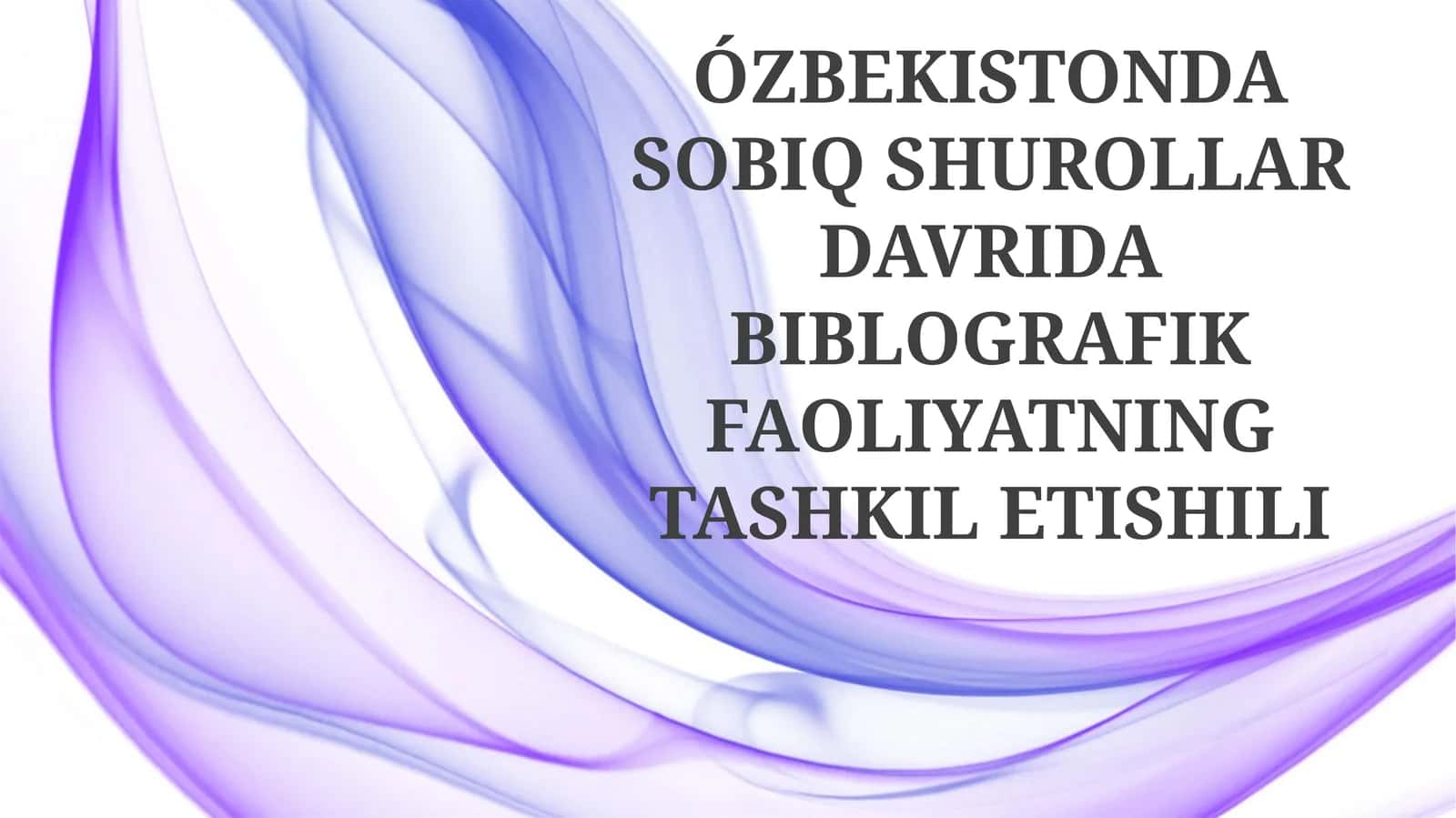 Sovet Davri Bibliografik Amaliyoti