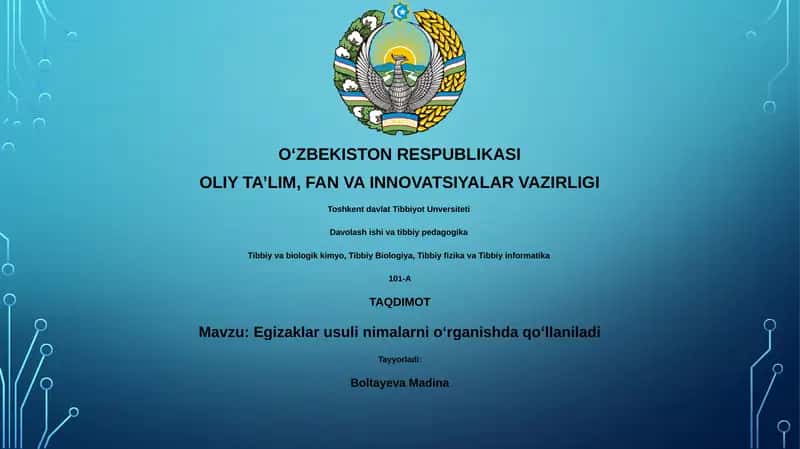 Egizaklar usuli nimalarni oʻrganishda qoʻllaniladi