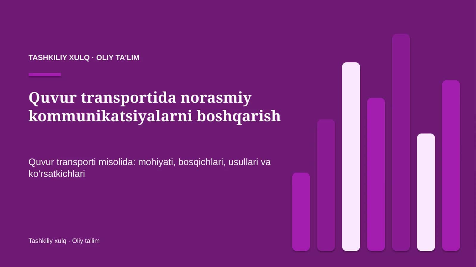 quvur transportida norasmiy kommunikatsiyalarni boshqarish 4976