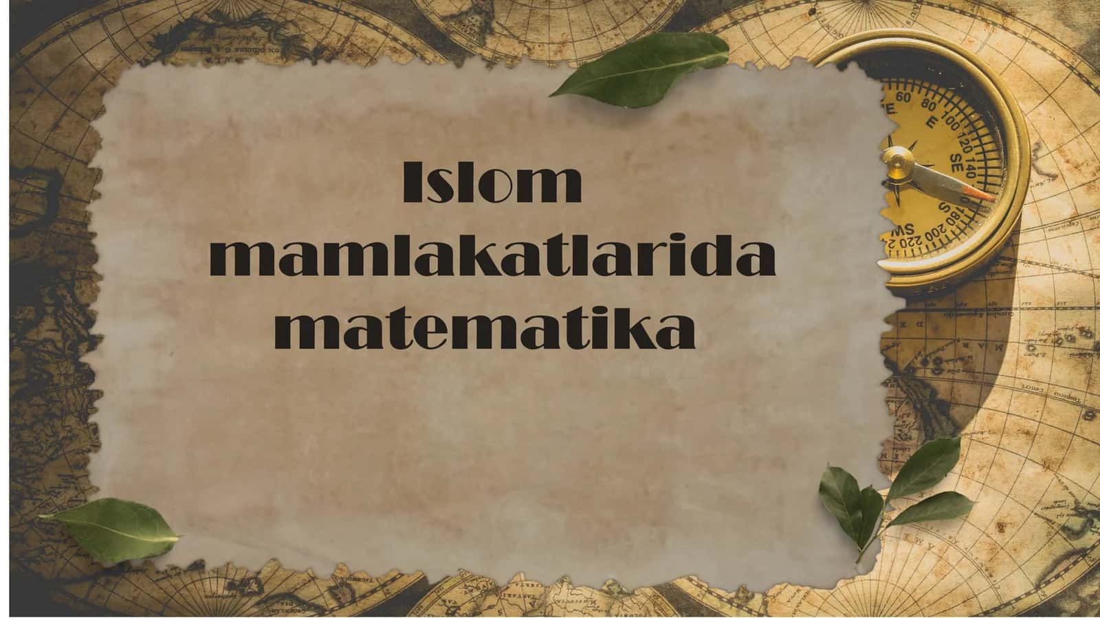 Islom mamlakatlarida matematika