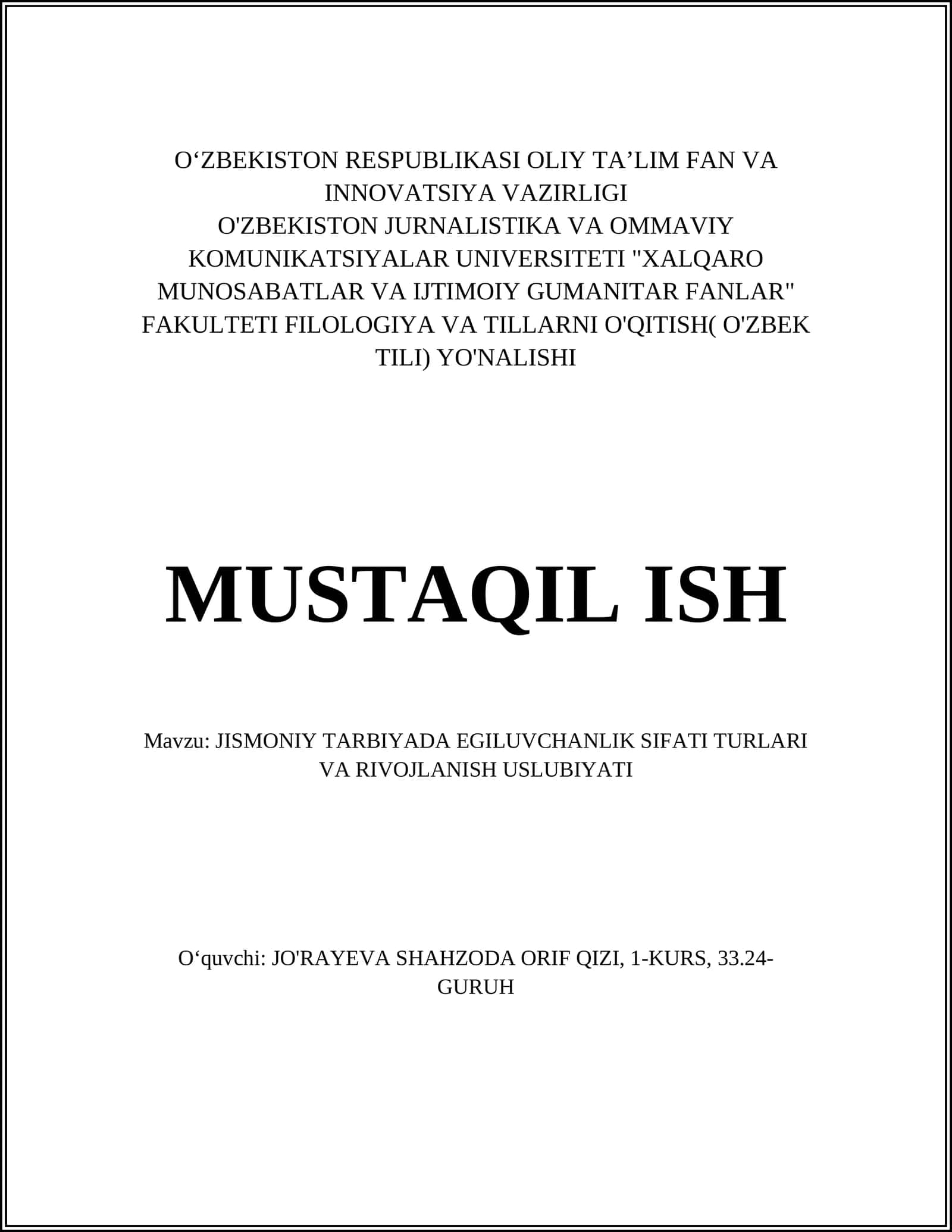 Egiluvchanlikni rivojlantirish usullari