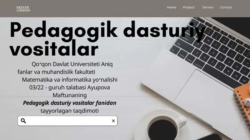 Pedagogik dasturiy va sitalar