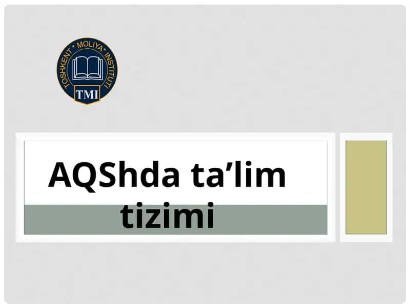 2000-yilda Amerika ta`lim strategiyasi