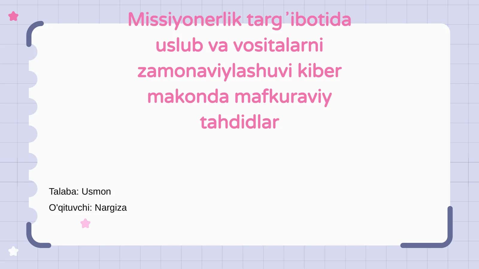 Missiyonerlik targ‘ibotida uslub va vositalarni zamonaviylashuvi kiber makonda mafkuraviy tahdidlar