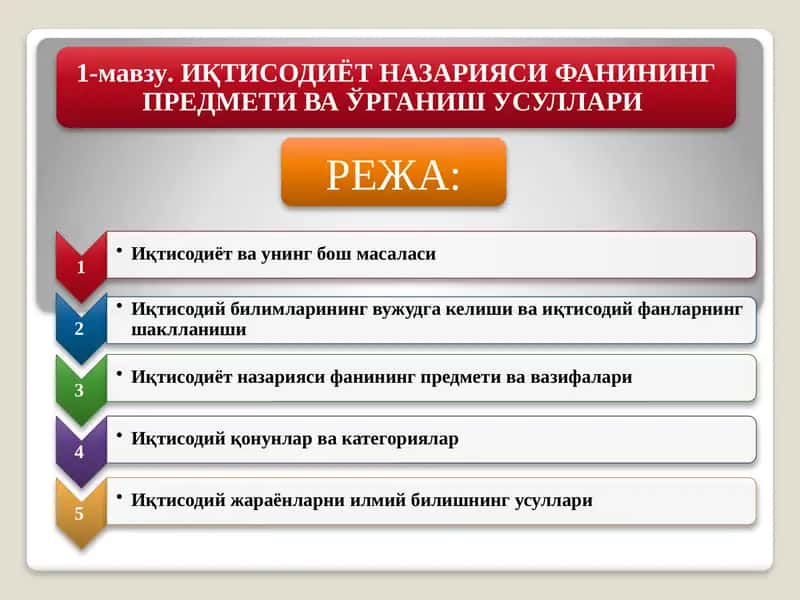 Иқтисодиёт