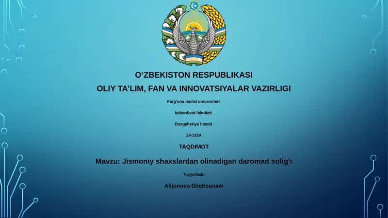 Jismoniy shaxslardan olinadigan daromad soligʻi