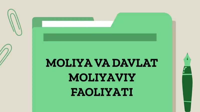 O‘zbekiston Moliya Tizimi