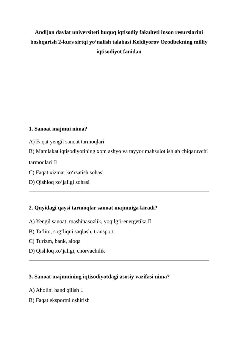 Inson resurslarini boshqarish 2-kurs sirtqi