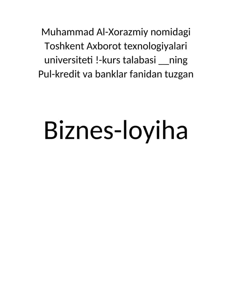 Biznes reja | Pul kredit