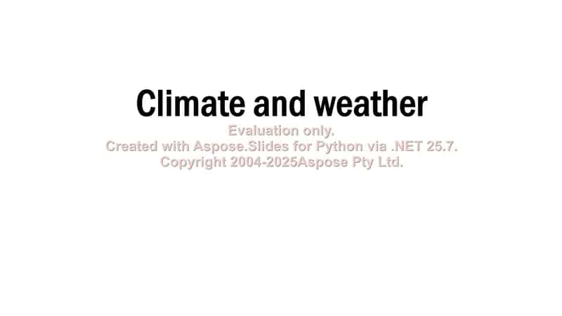 Climate