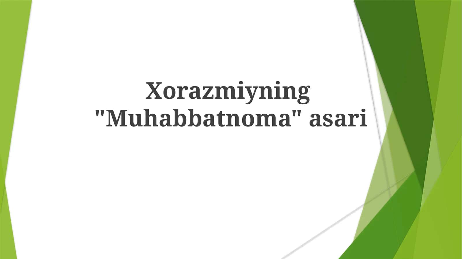 "Muhabbatnoma" asari