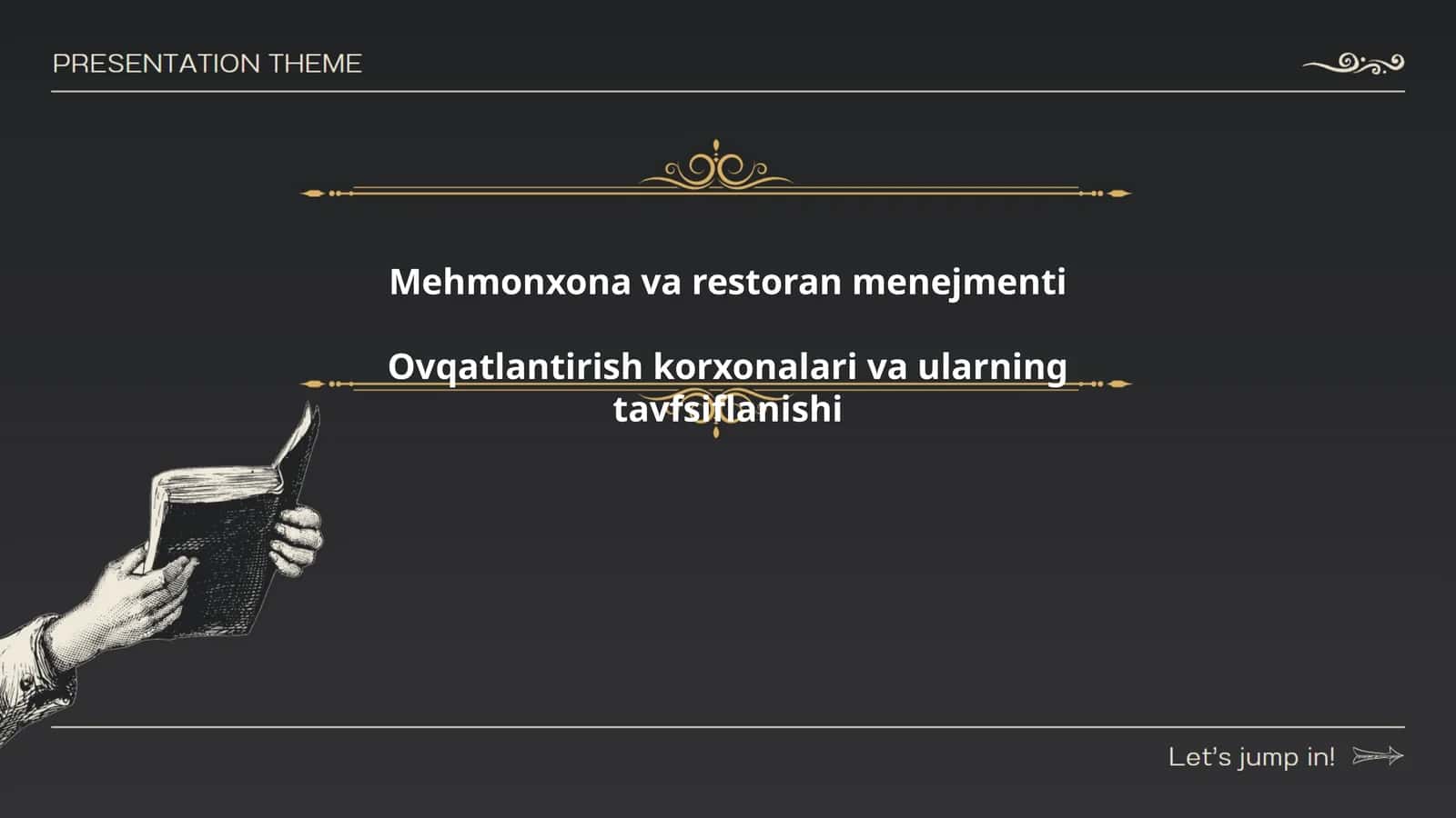 Mehmonxona va restoran menejmenti