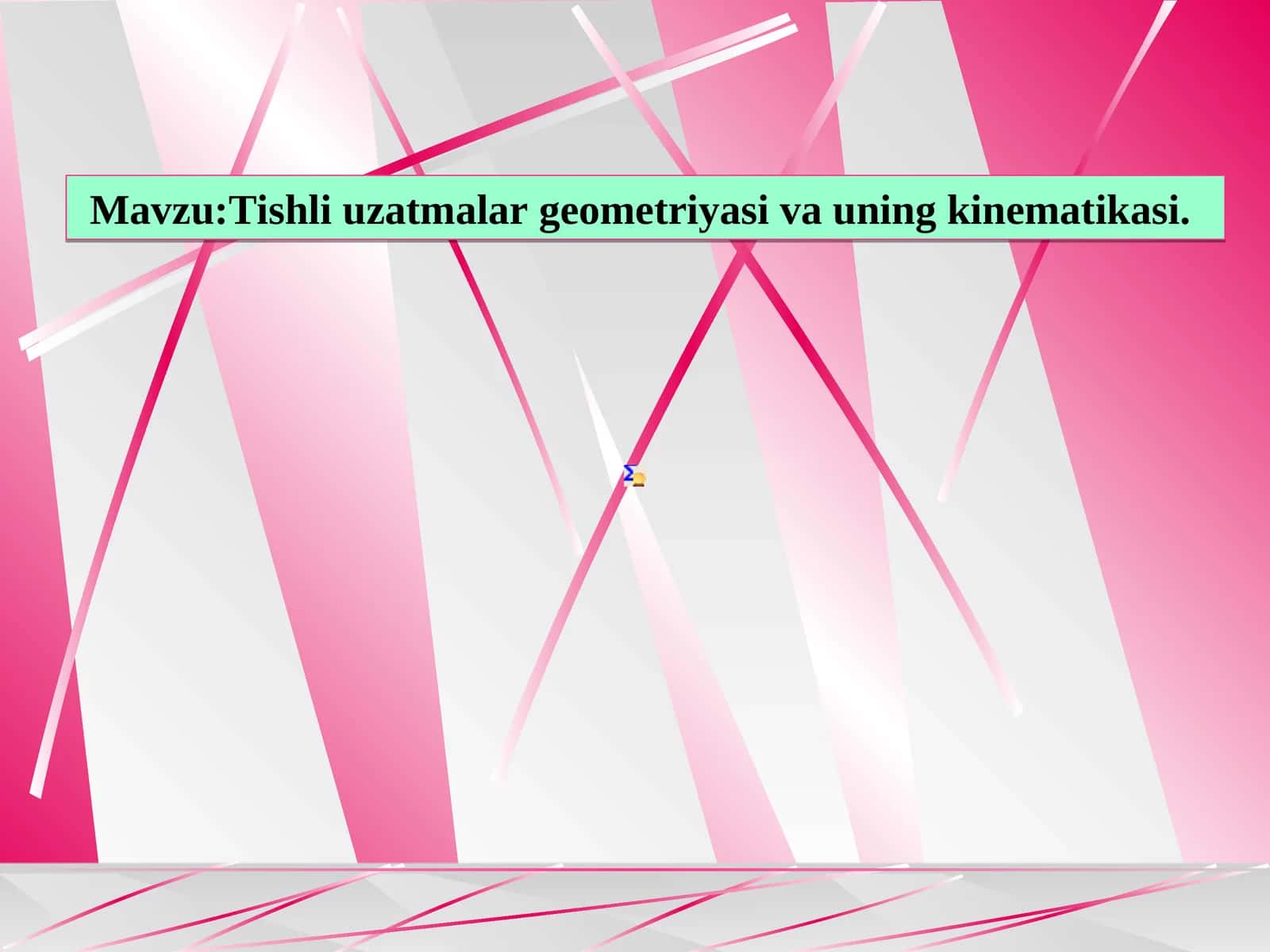 Tishli uzatmalar geometriyasi vauning kinematikasi