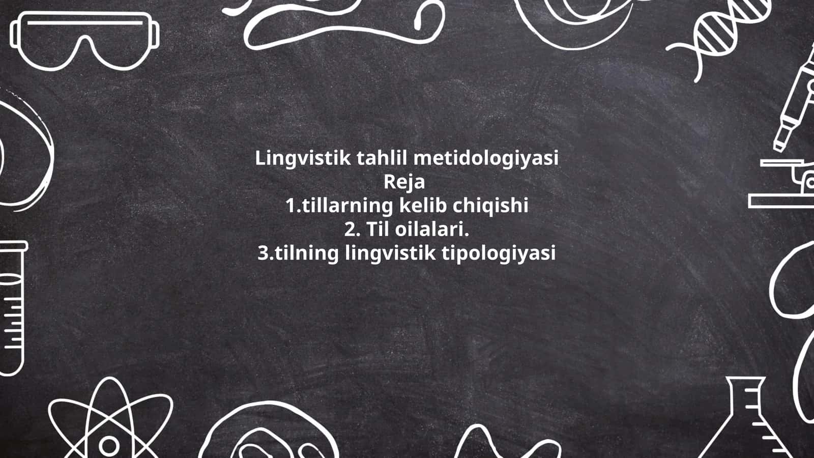 Lingvistik tahlil metidologiyasi