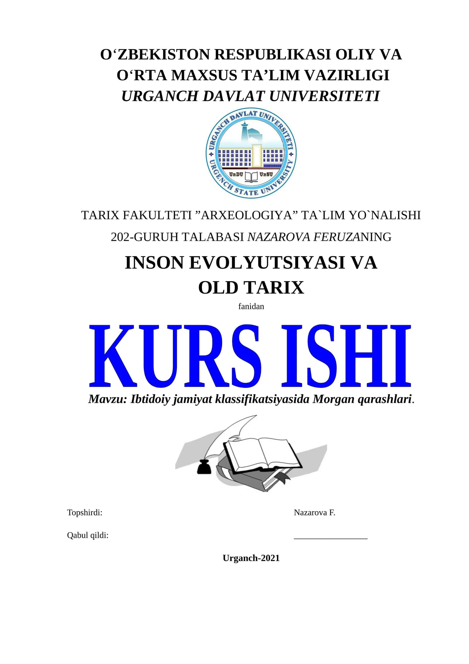 Ibtidoiy jamiyat klassifikatsiyasida Morgan qarashlari