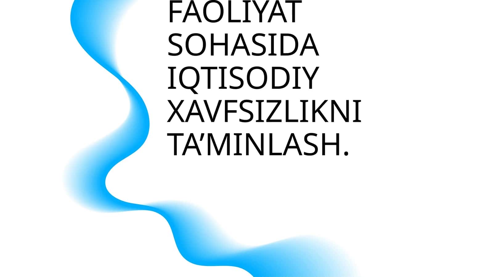 TASHQI IQTISODIY FAOLIYAT SOHASIDA IQTISODIY XAVFSIZLIKNI TA’MINLASH