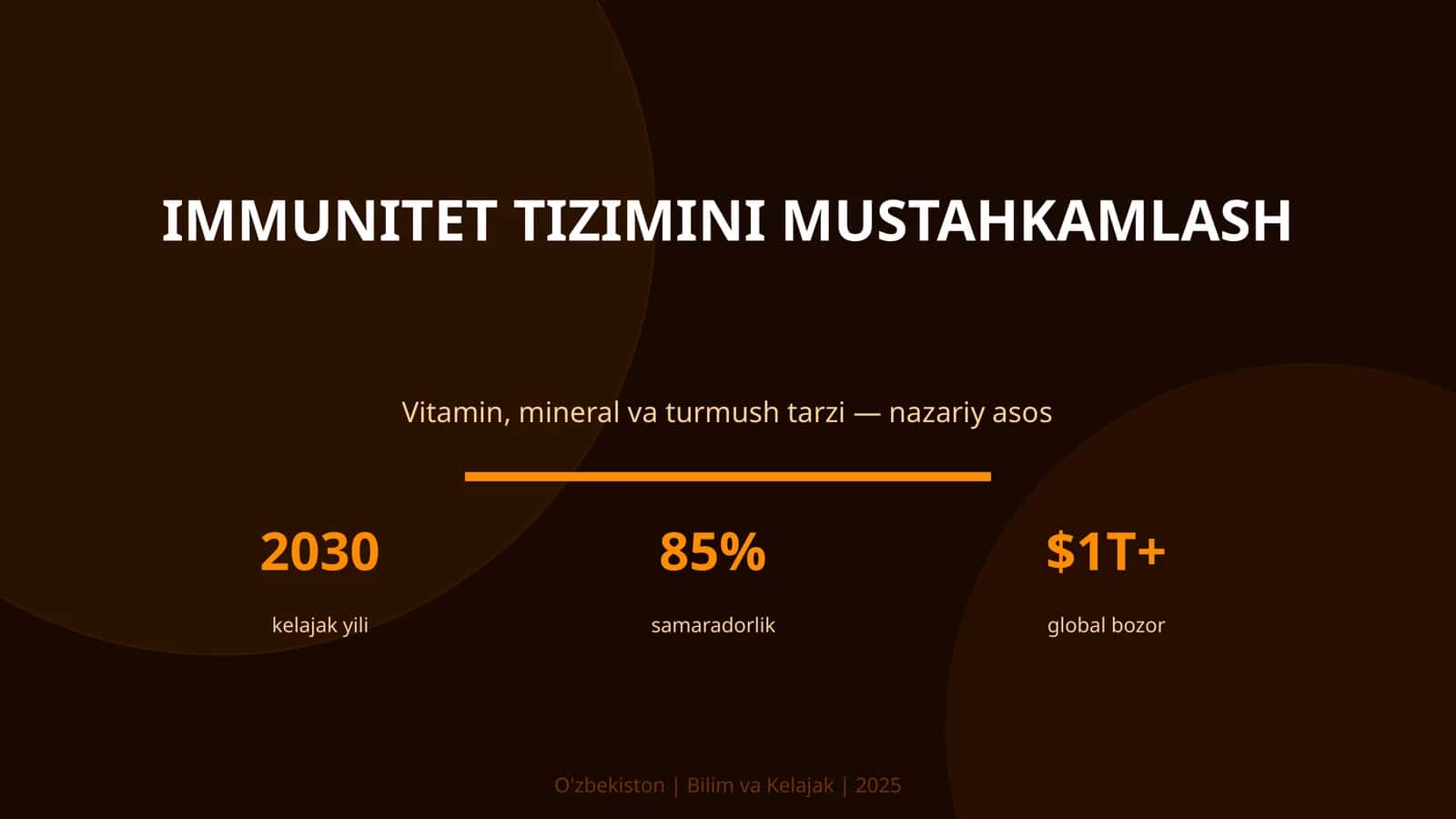 Immunitet tizimini mustahkamlash