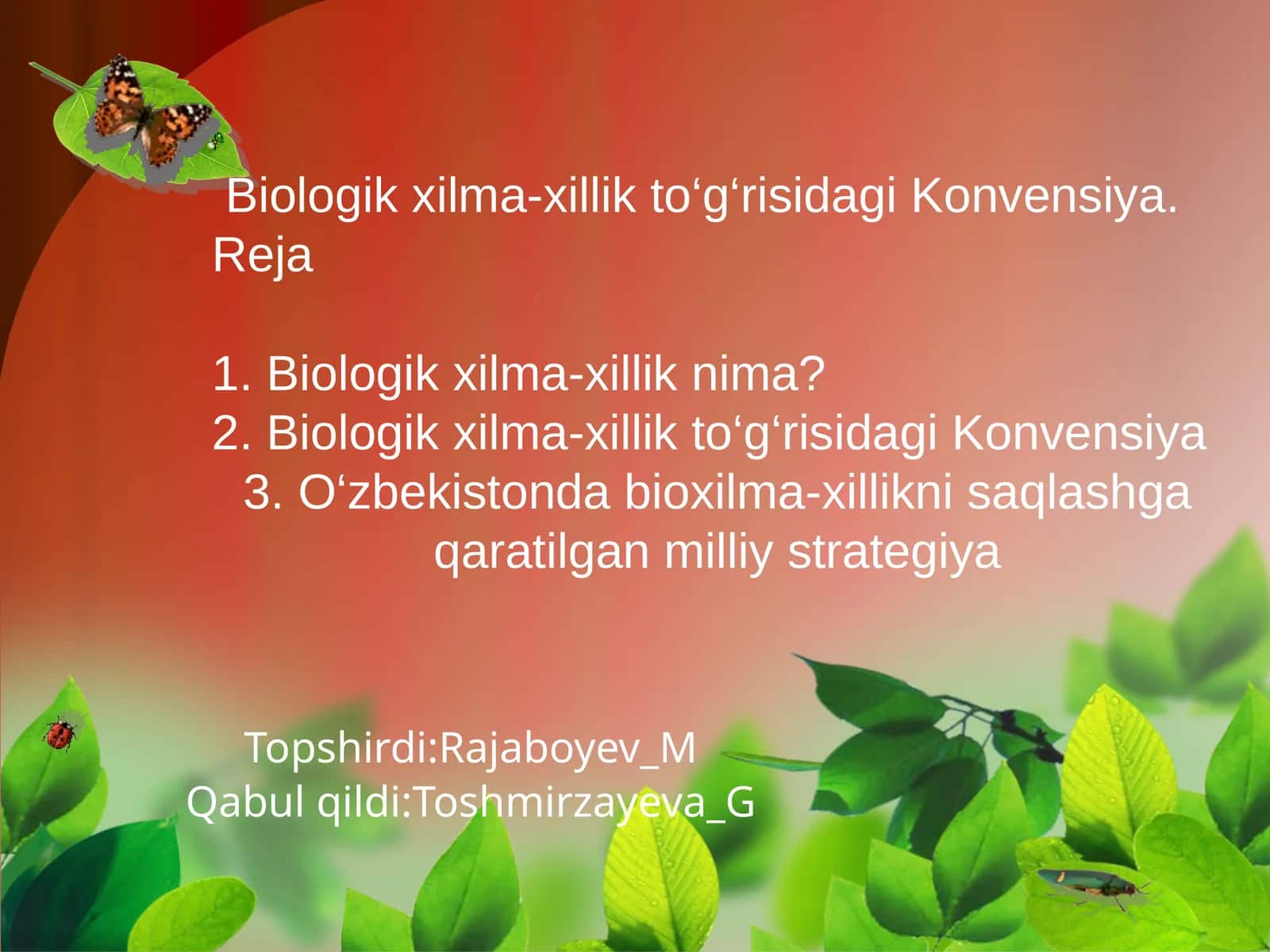 Biologik xilma-xillik nima?