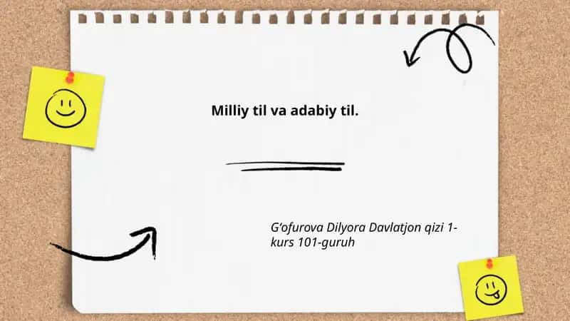 Milliy tilning tarixi