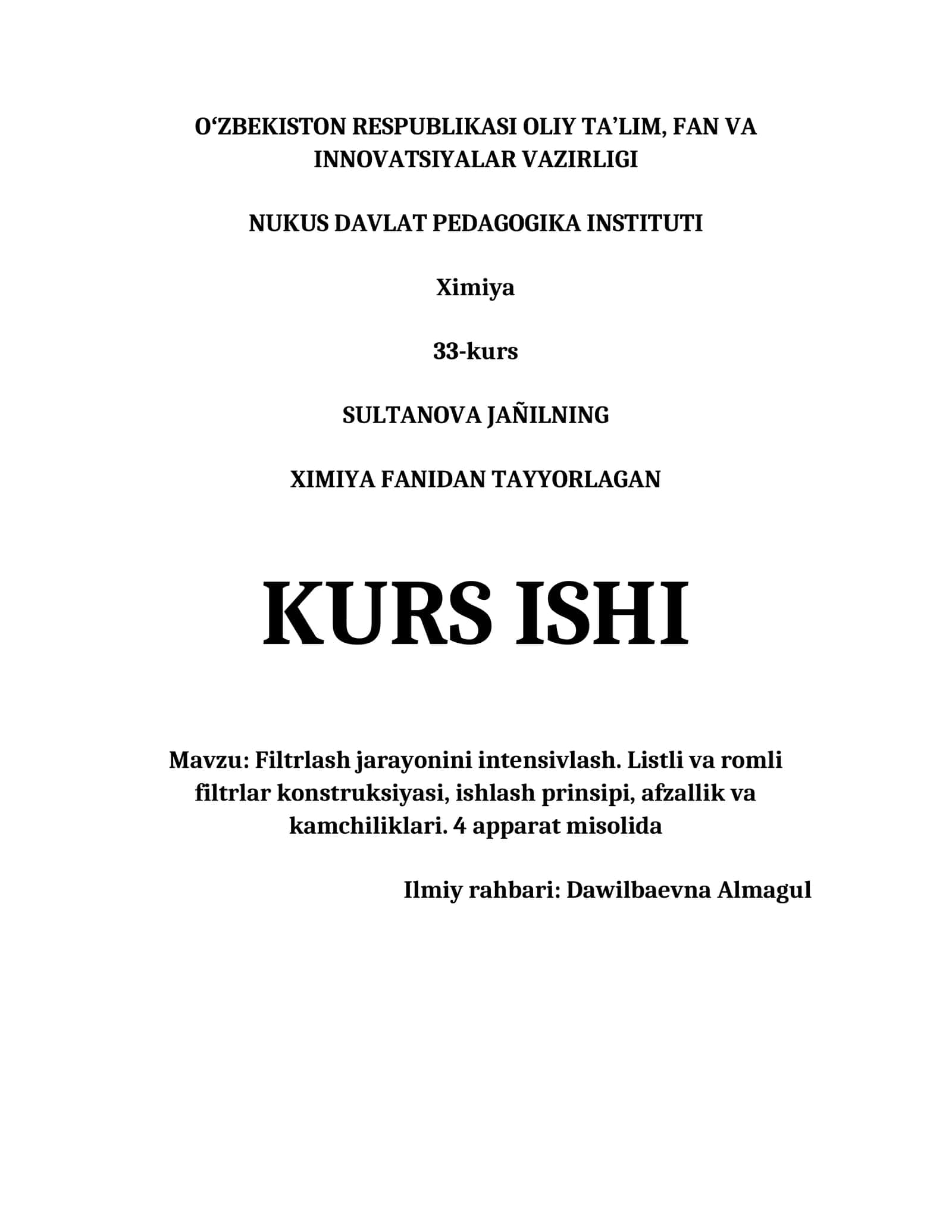 Filtrlash jarayonini intensivlash, listli va romli filtrlar konstruksiyasi, ishlash prinsipi, afzallik va kamchiliklari. 4 aparat misolida