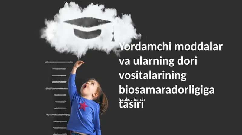 Farmatsevtik qo‘shimchalar biofoydalilikka ta'siri