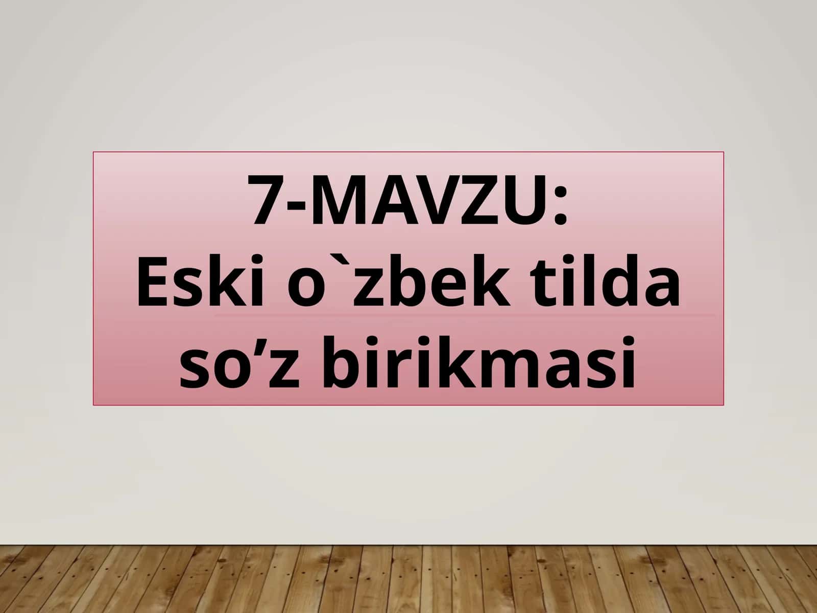 Eskio`zbektildaso’zbirikmasi