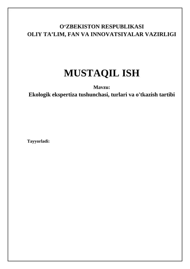 Ekologik Ekspertiza