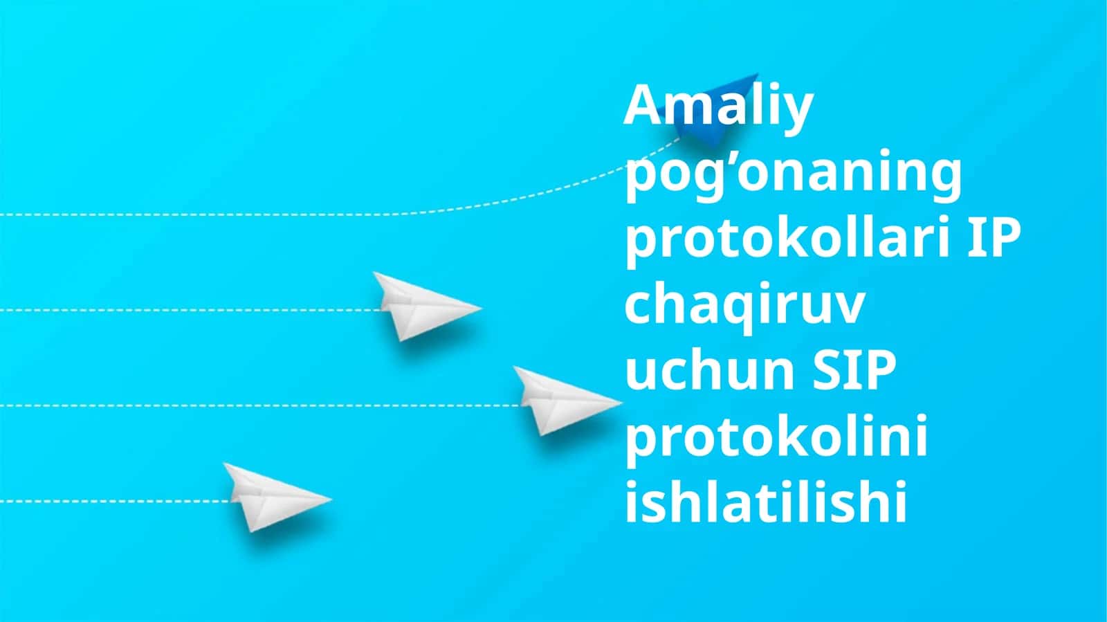 SIP protokolini ishlatilishi