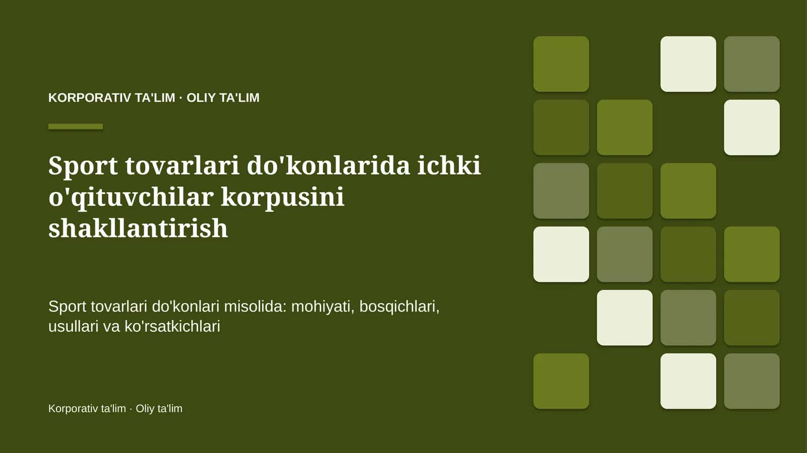 sport tovarlari do'konlarida ichki o'qituvchilar korpusini shakllantirish 7487