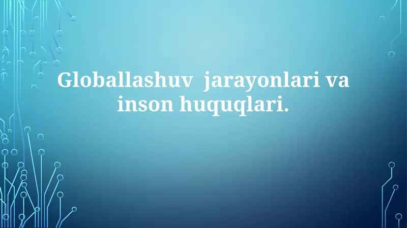 Inson huquqlari va taʼlim