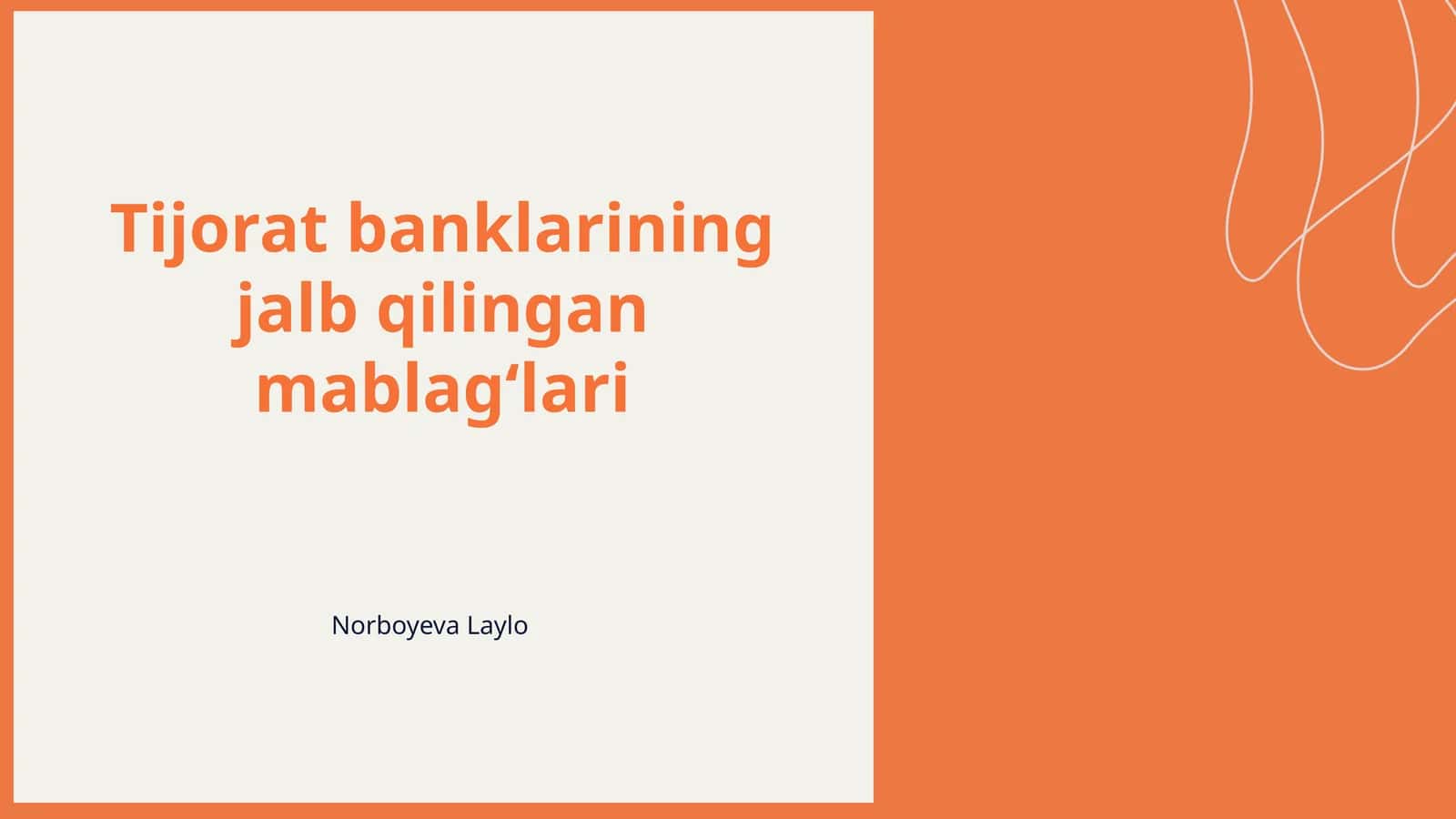 Tijorat banklarining jalb qilingan mablagʻlari