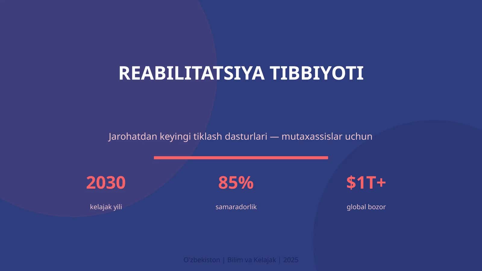 REABILITATSIYA TIBBIYOTI